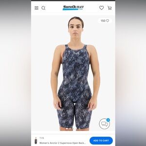 TYR Women's Avictor 2 Supernova Open Back Comfort Straps Flex Hip Tech Suit